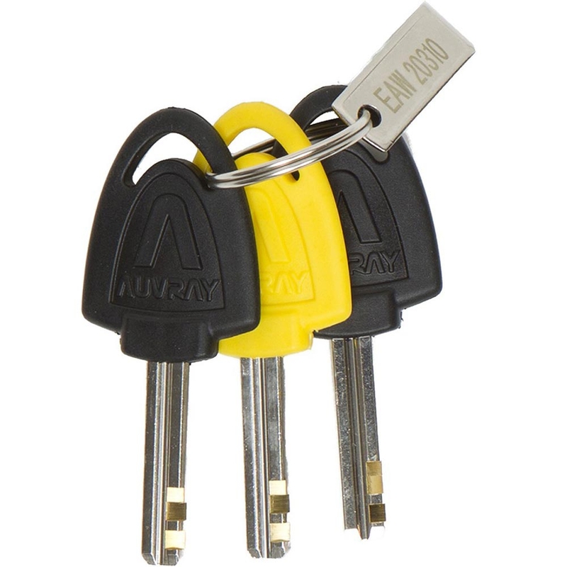 Auvray B-Lock 14 remschijfslot met alarm, staal zilver