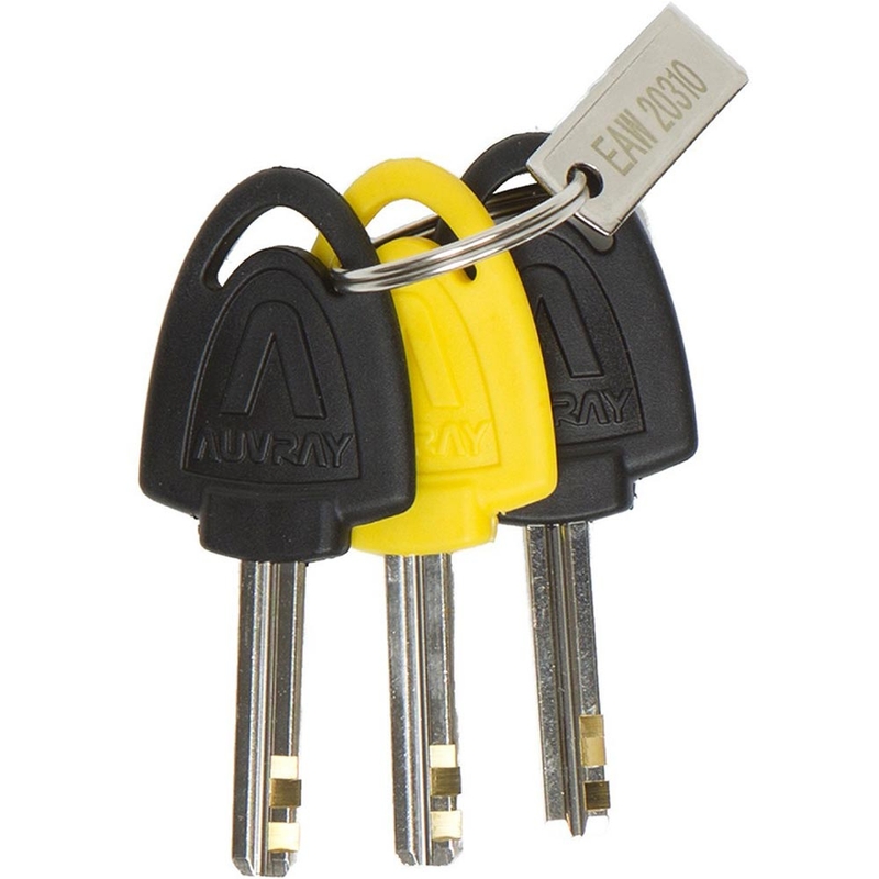 Auvray B-Lock 06 remschijfslot met 120 dB alarm, geel