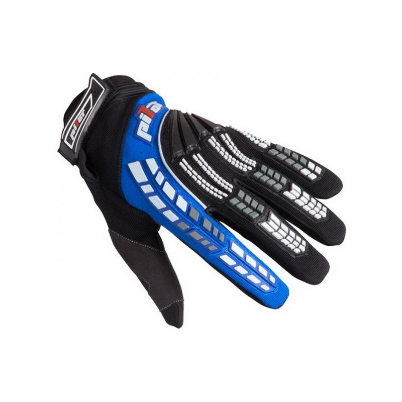 MX motorhandschoenen Pilot zwart/blauw