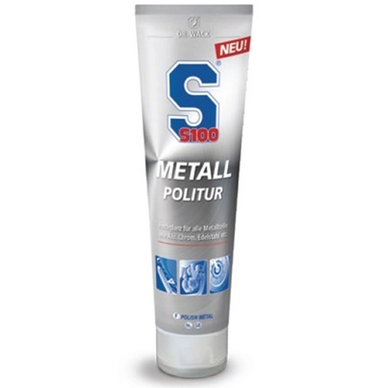 Poetsmiddel voor chroom, aluminium en metalen oppervlakken S100 100 ml