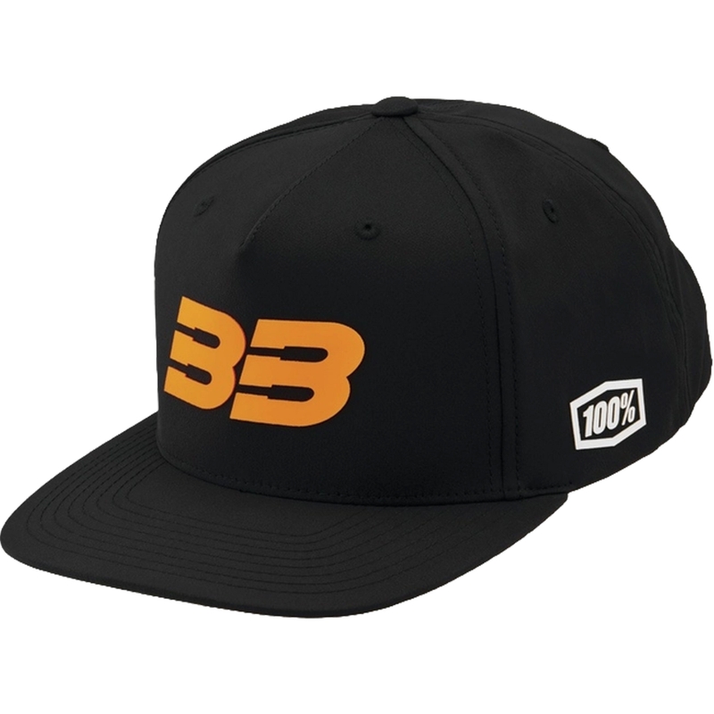 Cap 100% BB33 Snapback zwart-oranje