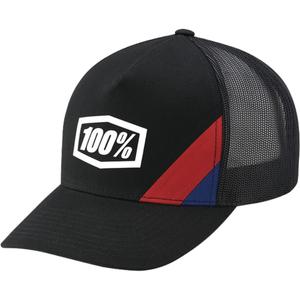 100% Cornestone X-Fit Trucker cap zwart