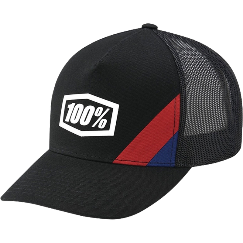 100% Cornestone X-Fit Trucker cap zwart
