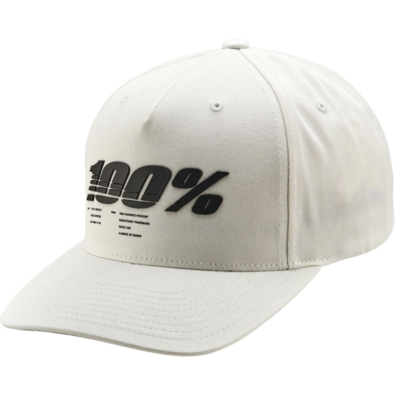 Cap 100% Staunch Snapback wit