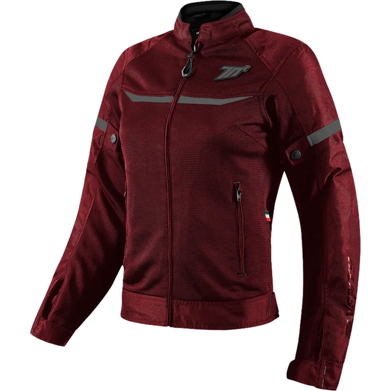 Dames motorjas SEVENTY DEGREES SD-JR30.2 Mojave bordeauxrood