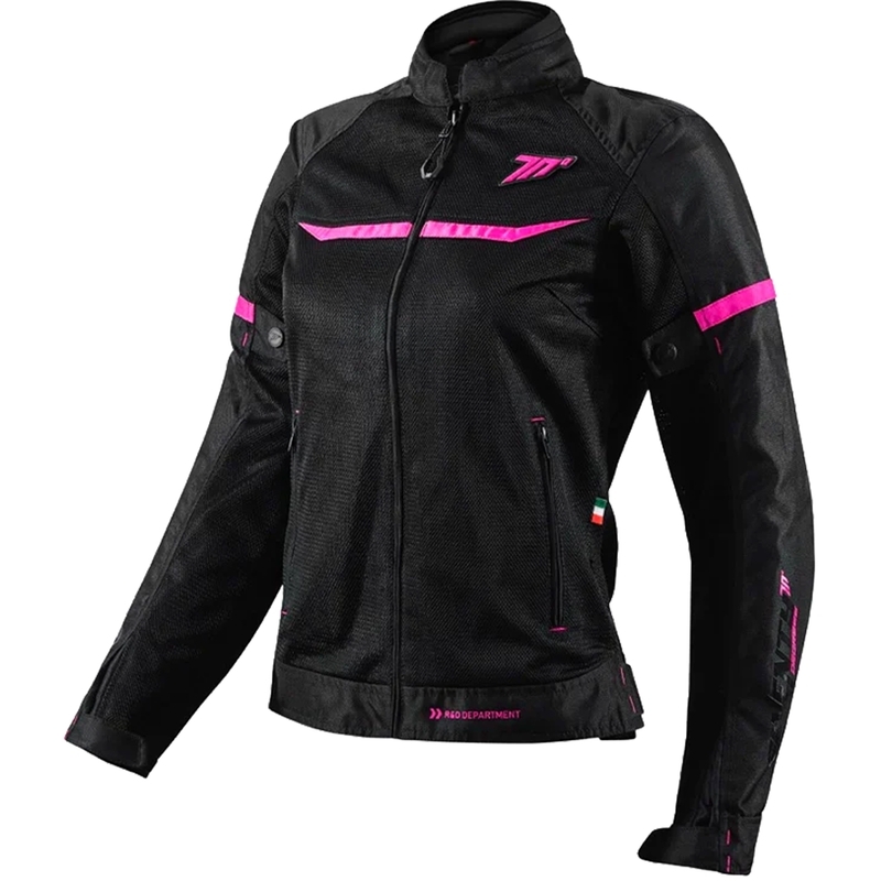 Dames motorjas SEVENTY DEGREES SD-JR30.2 Mojave zwart-roze