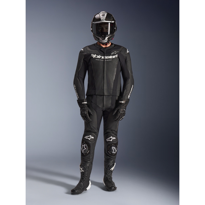 Alpinestars GP Force V2 tweedelig leren pak zwart-wit