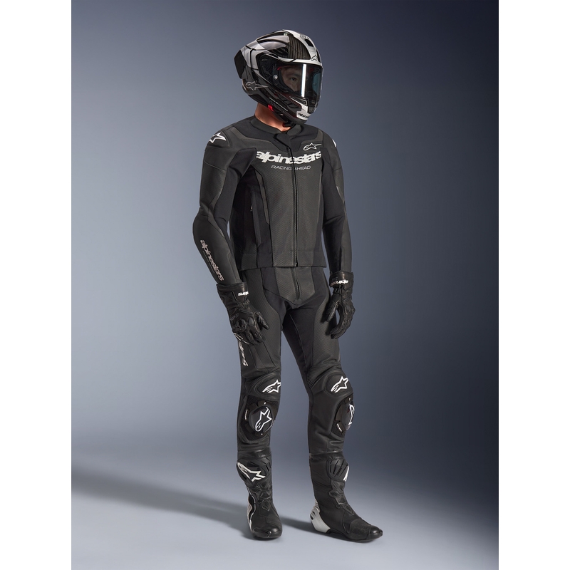 Alpinestars GP Force V2 tweedelig leren pak zwart-wit