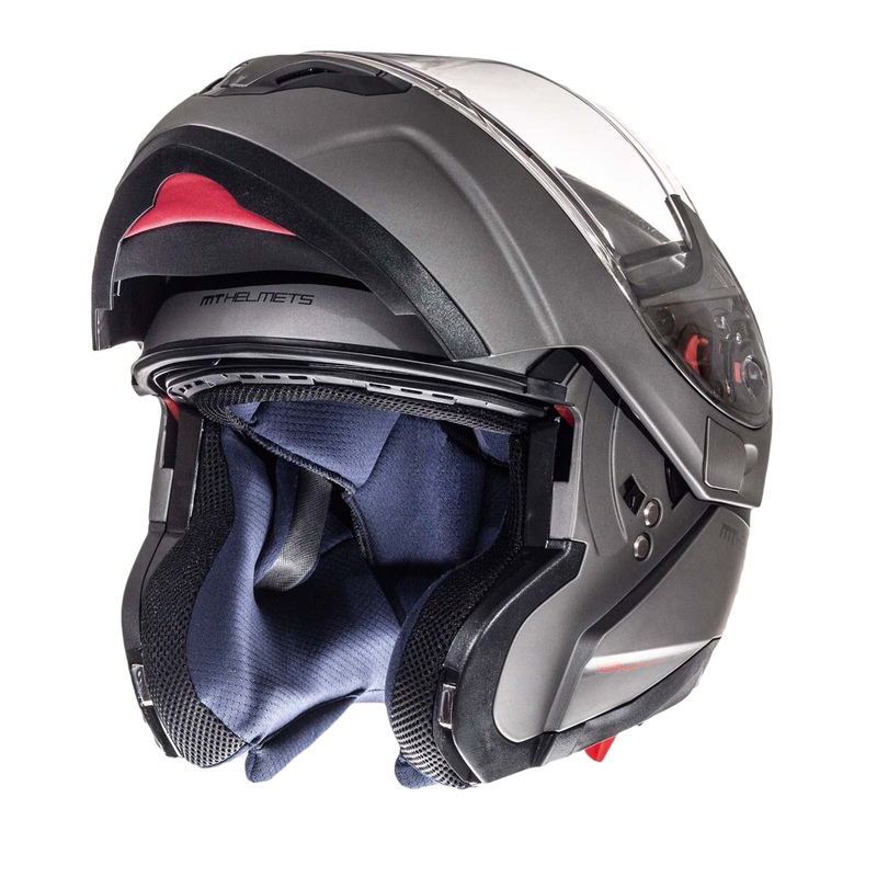 MT Atom motorhelm titanium uitverkoop