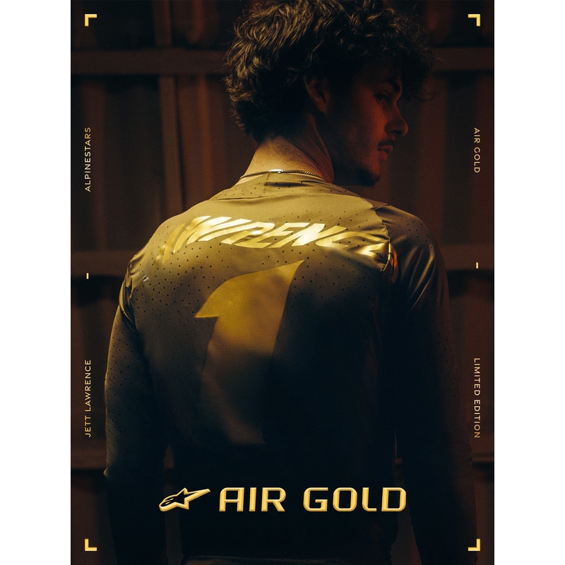 Alpinestars TECH 10 Limited Edition AIR GOLD Motorlaarzen Bruin Goud