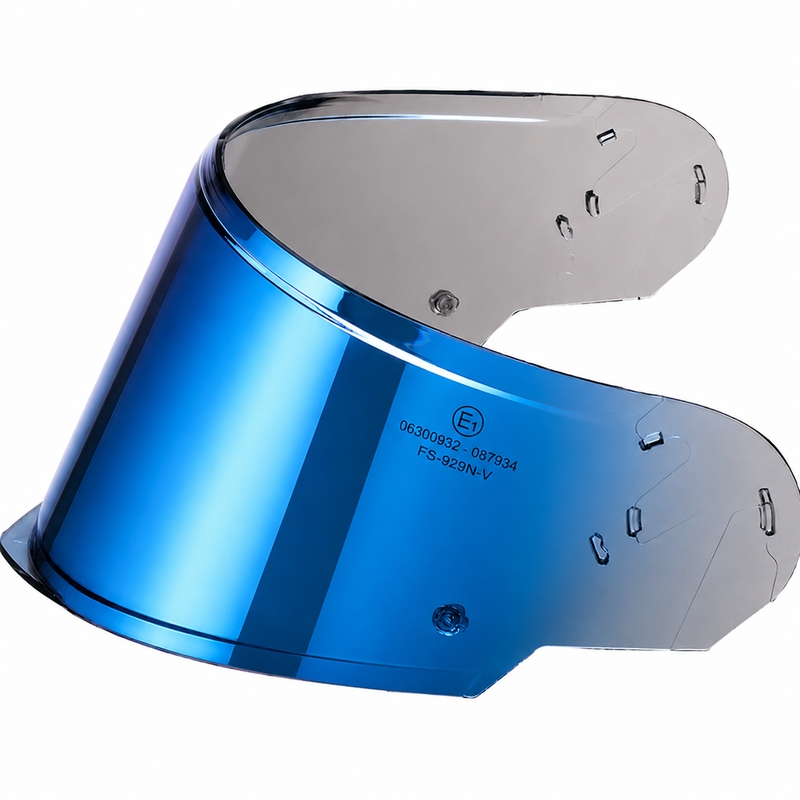 Vizier voor Cassida Modulo 2.1 Plus Carbon helmen met Pinlock-voorbereiding, blauw chroom