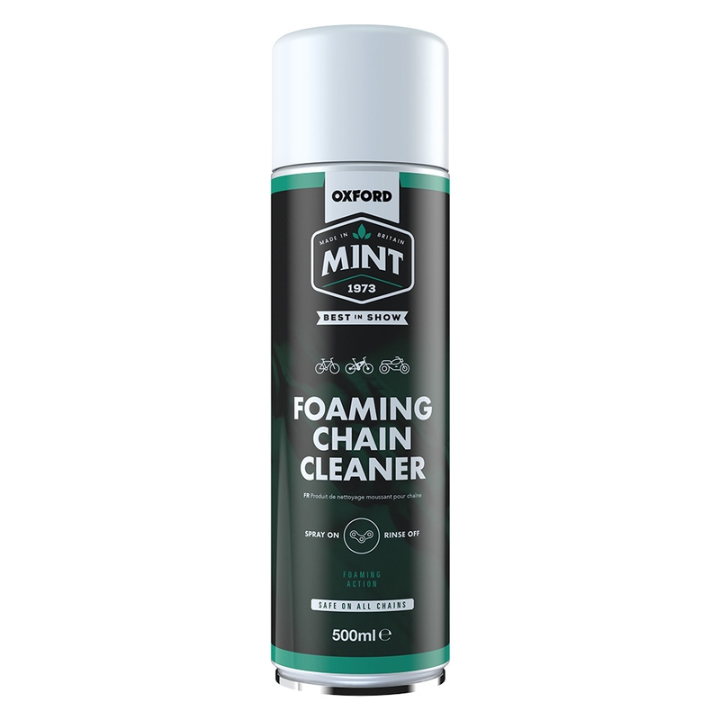 Schuimende kettingreiniger voor motorfietsen/fietsen MINT 500 ml