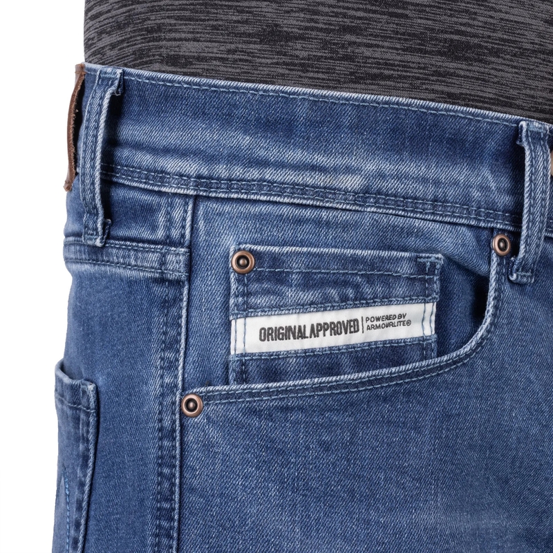 Oxford Original Approved Tailor AA Motorjeans Lichtblauw
