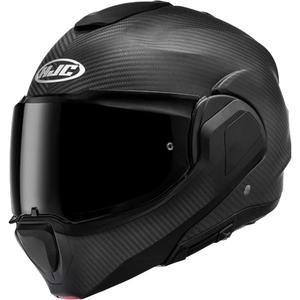Opklapbare motorhelm HJC F100 CARBON matzwart