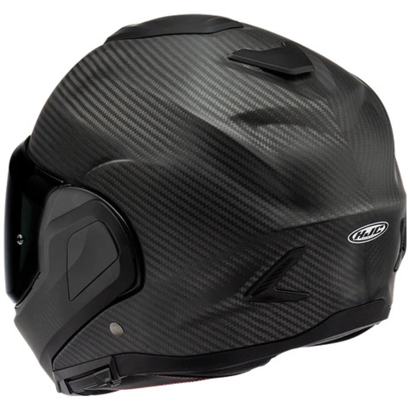 Opklapbare motorhelm HJC F100 CARBON matzwart