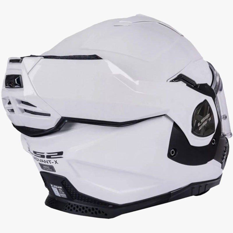 LS2 FF901 Advant X Solid Wit Opvouwbare Motorhelm