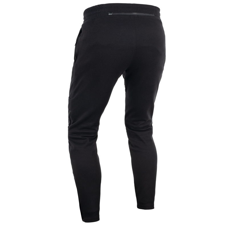 Oxford Armourlite AA Joggers Zwarte Motorbroek met Korte Broek