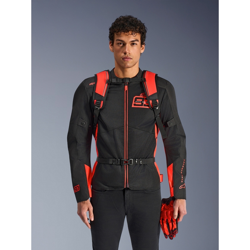 Alpinestars AMP-3 MM93 rugzak rood fluorescerend rood-zwart 17 l
