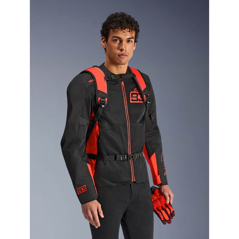 Alpinestars AMP-3 MM93 rugzak rood fluorescerend rood-zwart 17 l