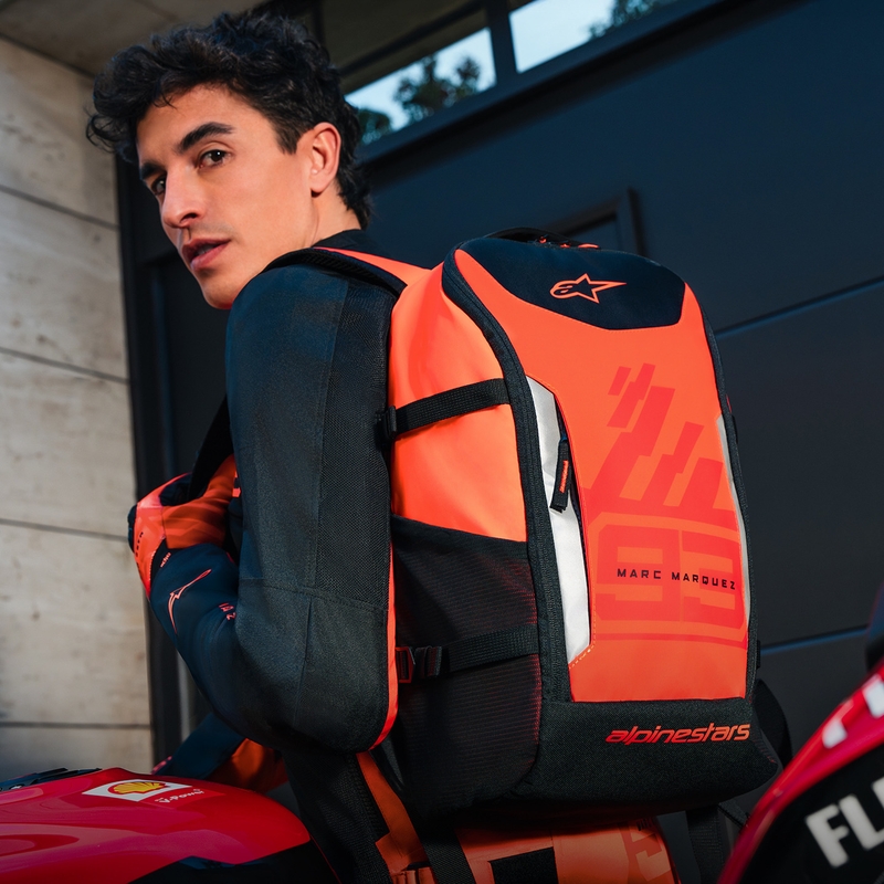 Alpinestars AMP-3 MM93 rugzak rood fluorescerend rood-zwart 17 l