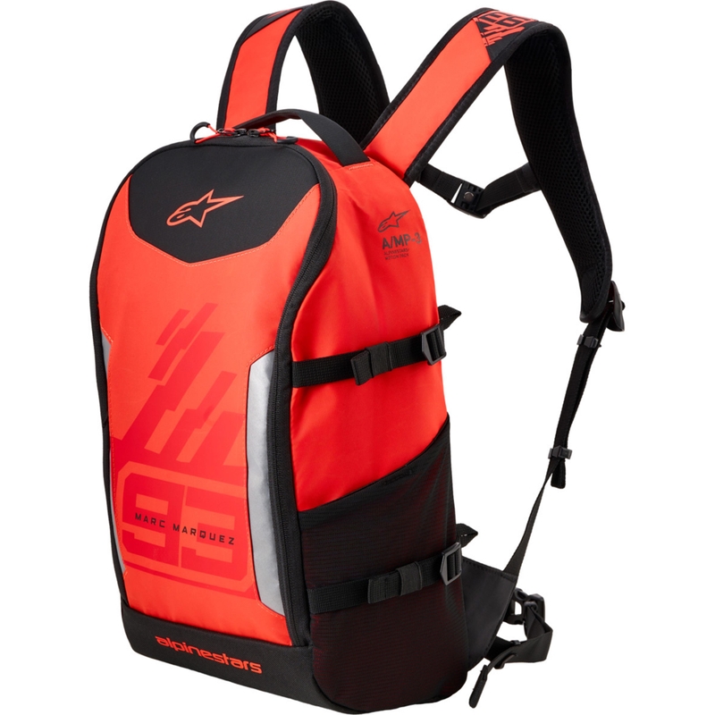 Alpinestars AMP-3 MM93 rugzak rood fluorescerend rood-zwart 17 l
