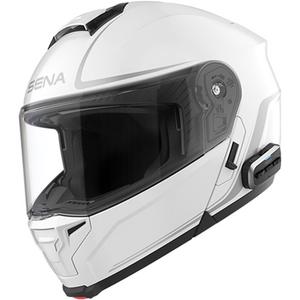 Opklapbare motorhelm met headset SENA Outrush 2 wit