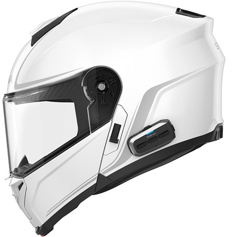 Opklapbare motorhelm met headset SENA Outrush 2 wit