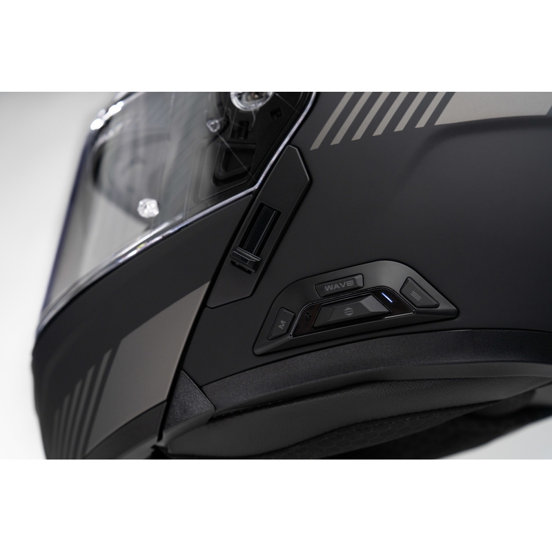Opklapbare motorhelm met headset SENA Specter wit