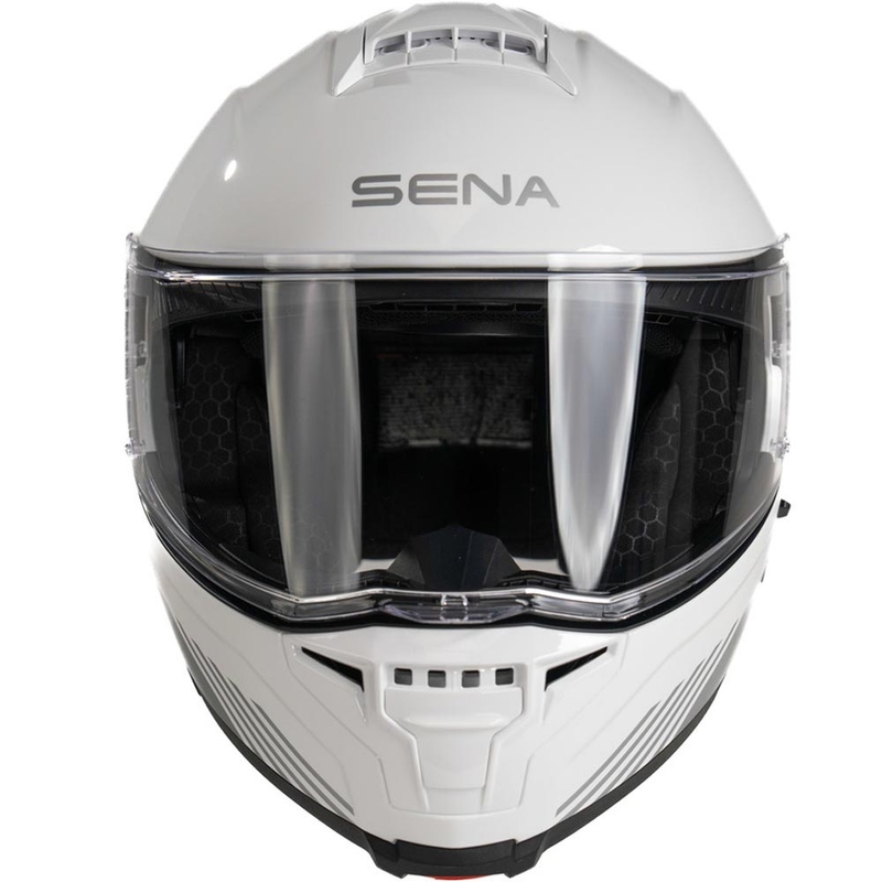 Opklapbare motorhelm met headset SENA Specter wit