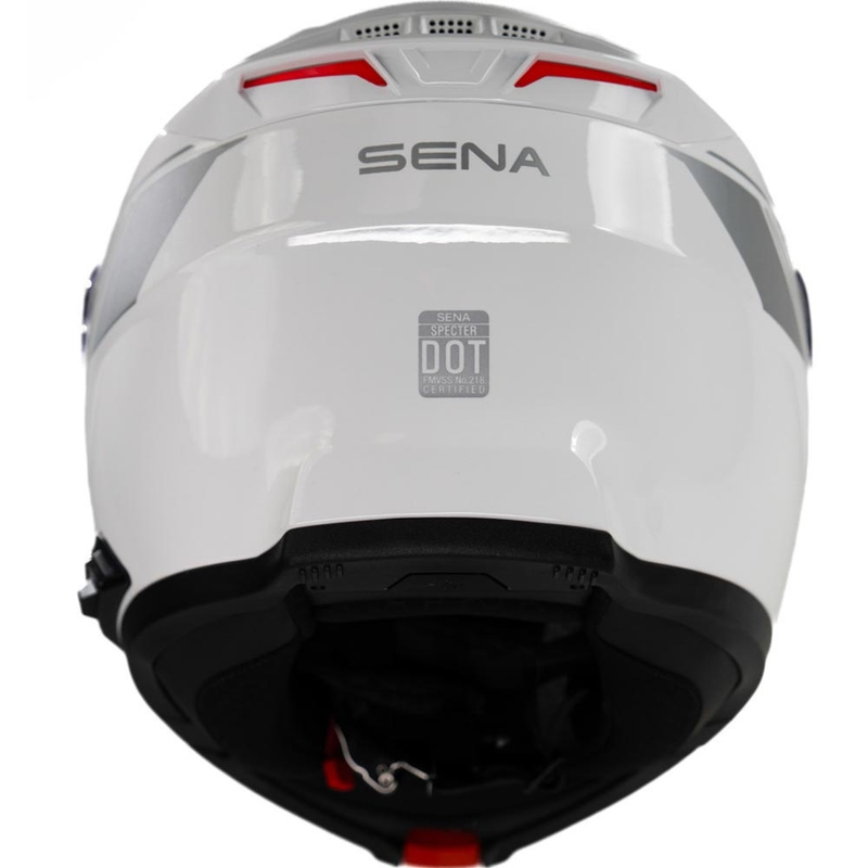 Opklapbare motorhelm met headset SENA Specter wit