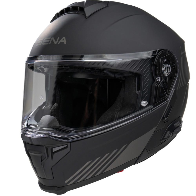 Opklapbare motorhelm met headset SENA Specter matzwart