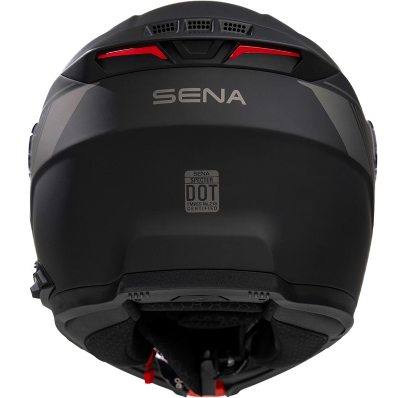 Opklapbare motorhelm met headset SENA Specter matzwart