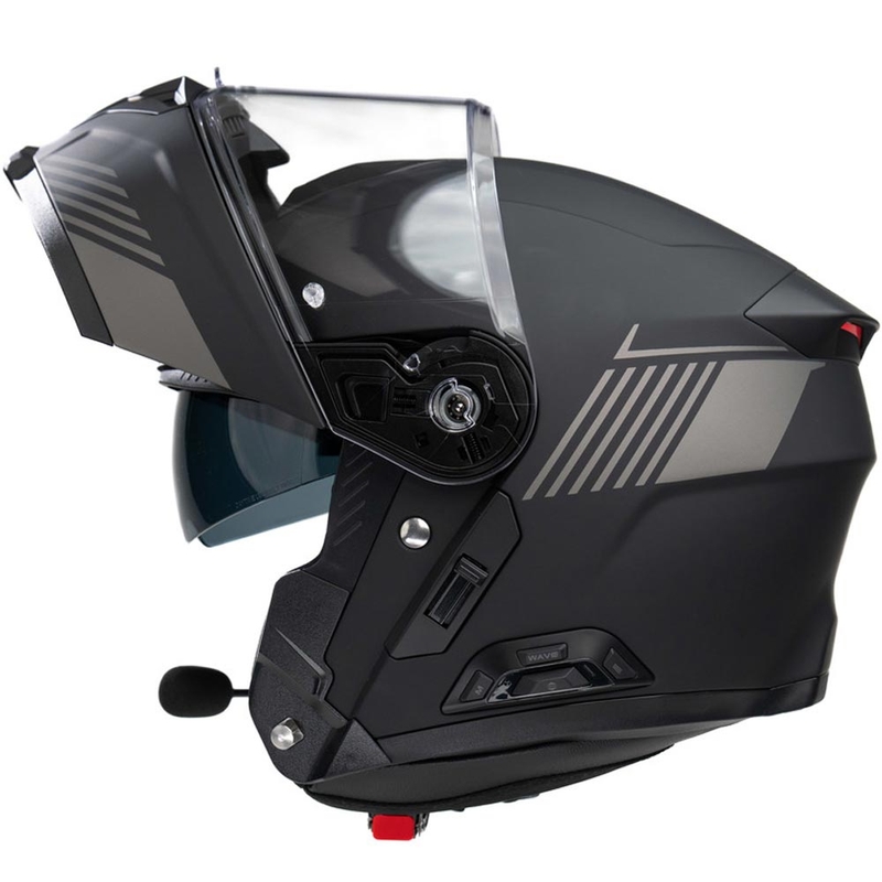 Opklapbare motorhelm met headset SENA Specter matzwart