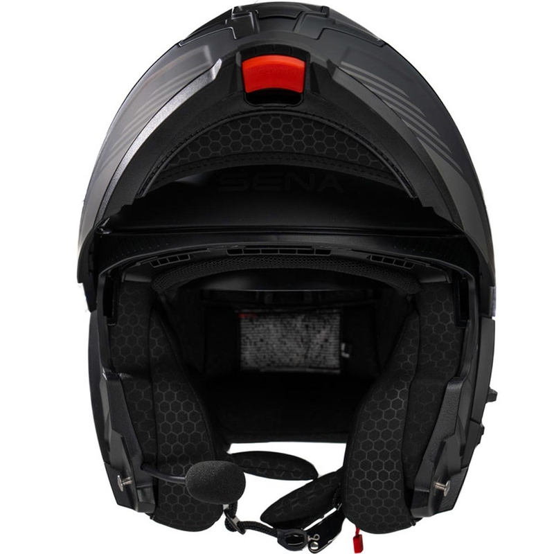 Opklapbare motorhelm met headset SENA Specter matzwart