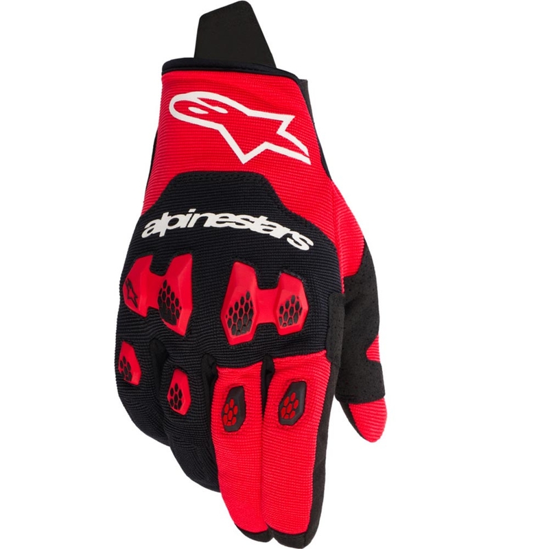 Alpinestars PRO-DURA rood-zwarte motorcrosshandschoenen