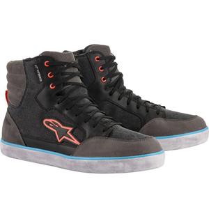 Alpinestars J-6 waterdichte motorlaarzen zwart-antraciet-lichtblauw