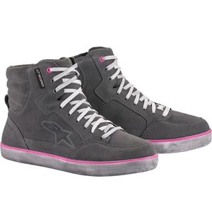 Alpinestars J-6 Waterdichte Motorlaarzen voor Dames Lichtgrijs-Roze