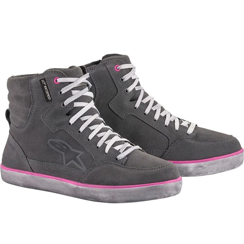 Alpinestars J-6 Waterdichte Motorlaarzen voor Dames Lichtgrijs-Roze