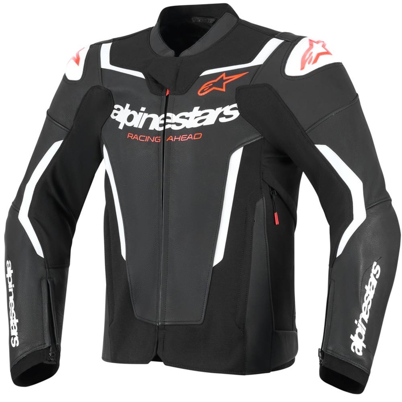 Alpinestars GP Force V2 leren motorjas zwart-wit-rood