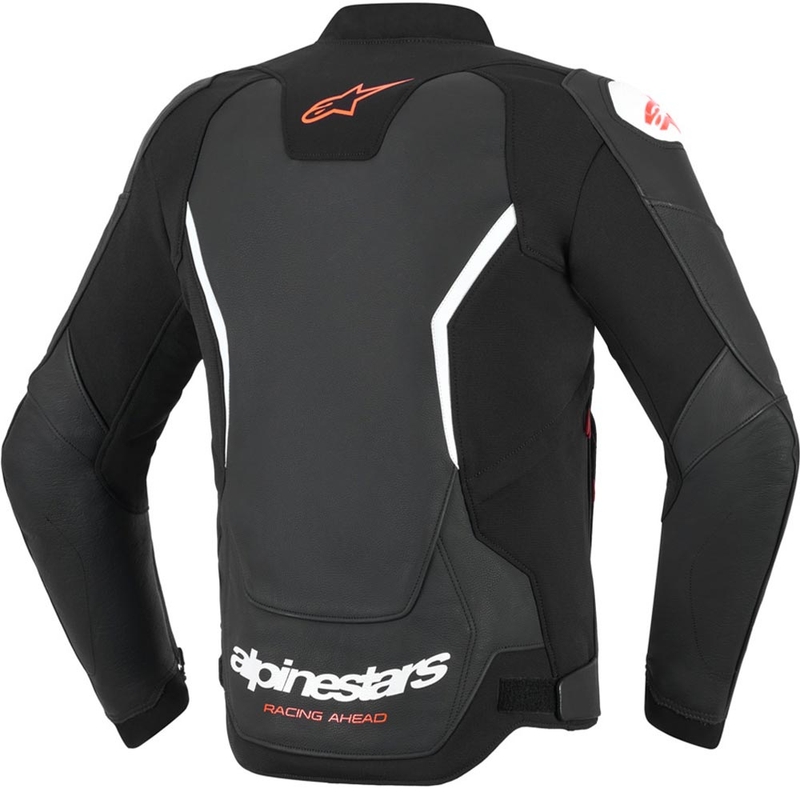 Alpinestars GP Force V2 leren motorjas zwart-wit-rood