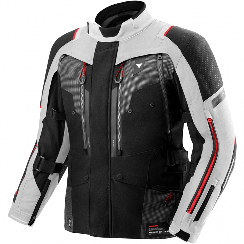 Shima Hero 3.0 motorjas grijs-rood