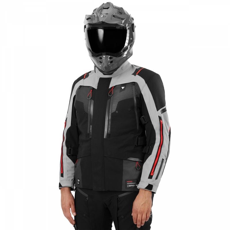 Shima Hero 3.0 motorjas grijs-rood