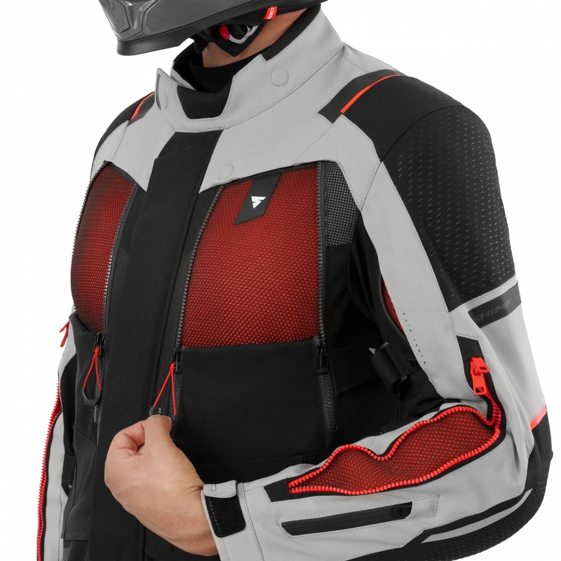 Shima Hero 3.0 motorjas grijs-rood