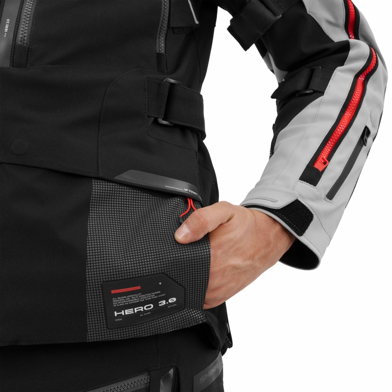 Shima Hero 3.0 motorjas grijs-rood