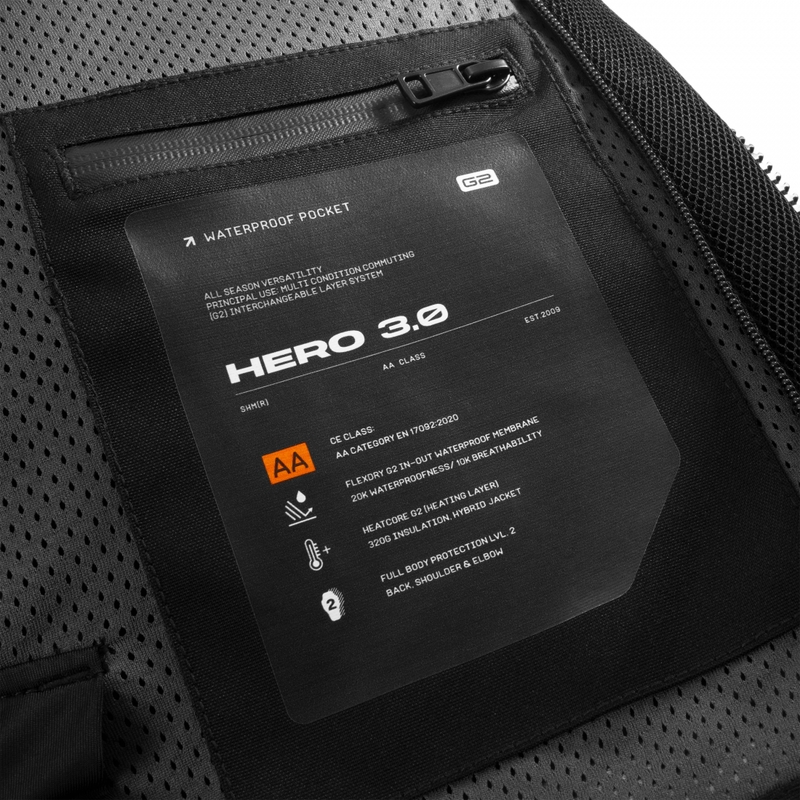 Shima Hero 3.0 motorjas grijs-rood