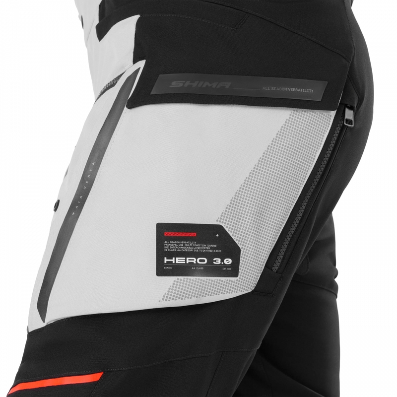 Shima Hero 3.0 motorbroek grijsblauw