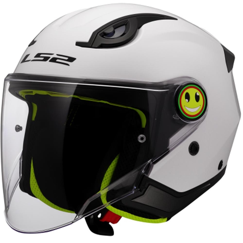 Kindermotorhelm met open gezicht LS2 OF622 Funny II effen wit