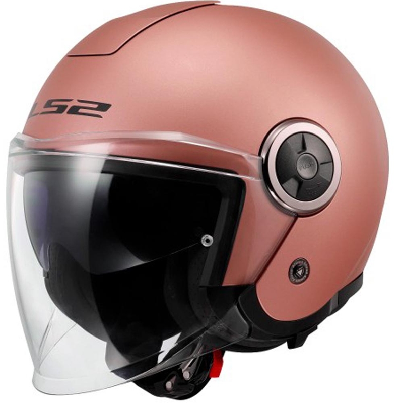 Open motorhelm LS2 OF620 Classy Solid mat goudroze