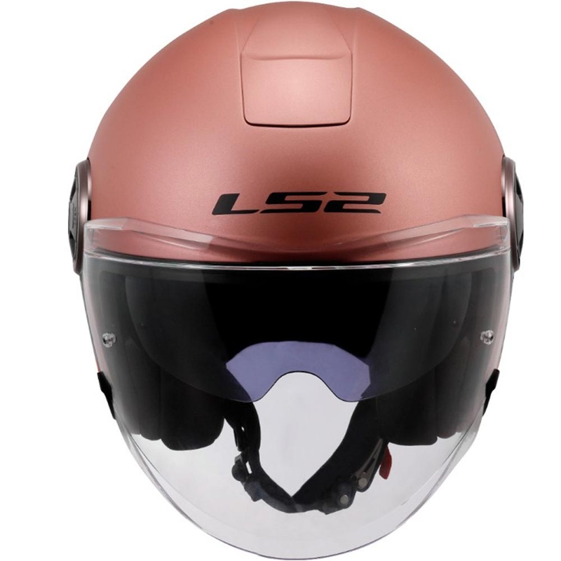 Open motorhelm LS2 OF620 Classy Solid mat goudroze