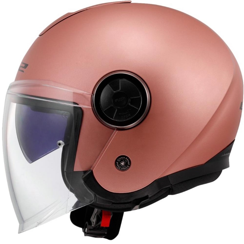 Open motorhelm LS2 OF620 Classy Solid mat goudroze